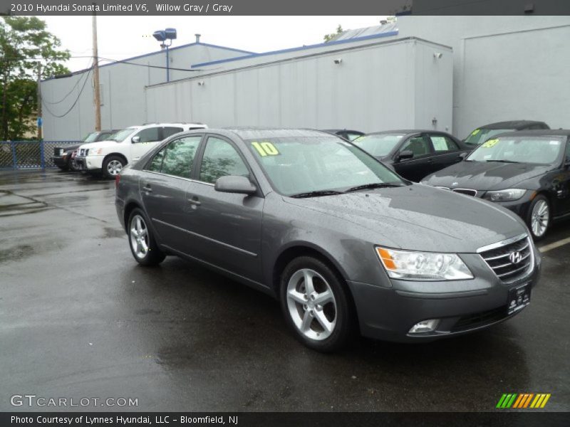 Willow Gray / Gray 2010 Hyundai Sonata Limited V6