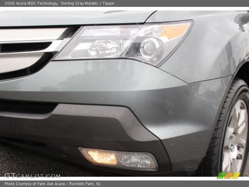 Sterling Gray Metallic / Taupe 2009 Acura MDX Technology