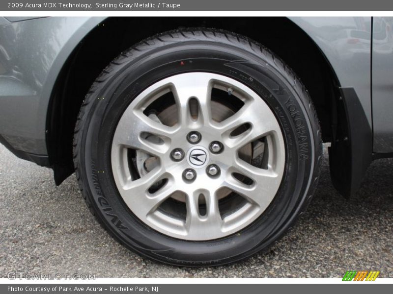 Sterling Gray Metallic / Taupe 2009 Acura MDX Technology