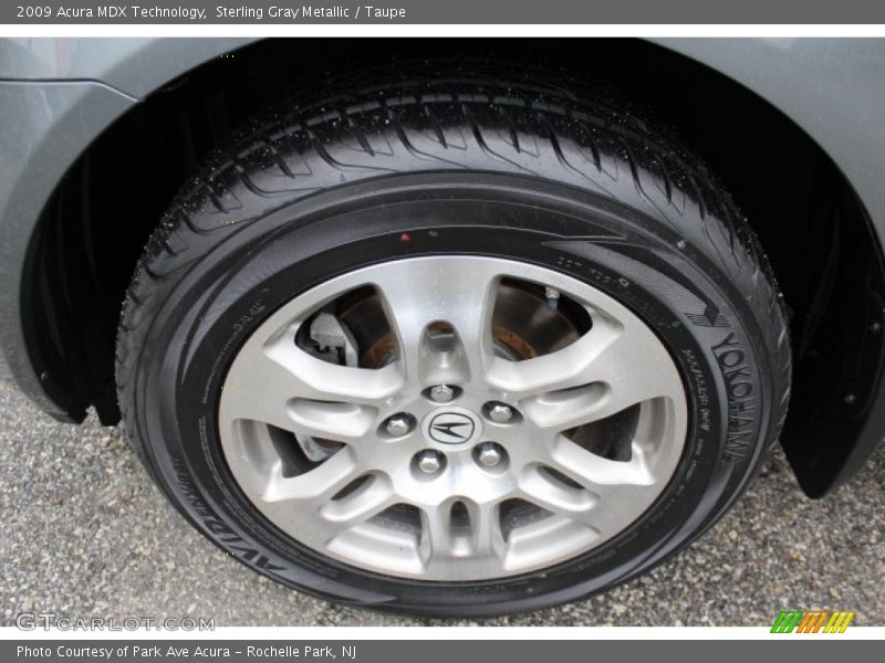 Sterling Gray Metallic / Taupe 2009 Acura MDX Technology