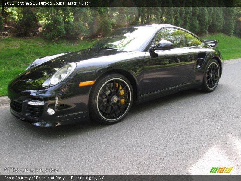 Black / Black 2011 Porsche 911 Turbo S Coupe