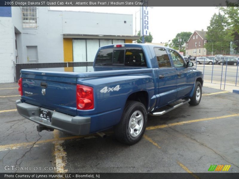 Atlantic Blue Pearl / Medium Slate Gray 2005 Dodge Dakota ST Quad Cab 4x4
