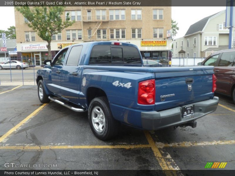 Atlantic Blue Pearl / Medium Slate Gray 2005 Dodge Dakota ST Quad Cab 4x4