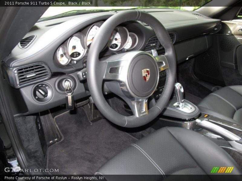 Black / Black 2011 Porsche 911 Turbo S Coupe