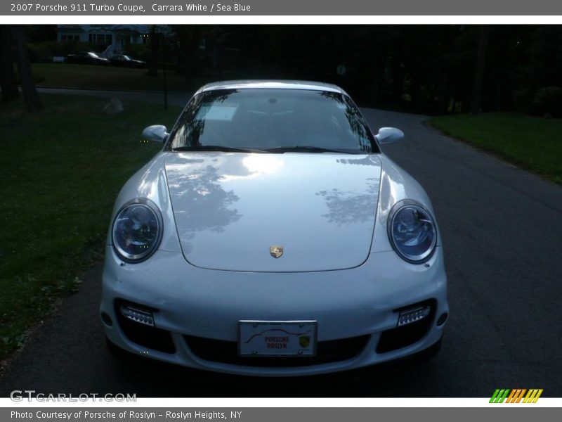 Carrara White / Sea Blue 2007 Porsche 911 Turbo Coupe