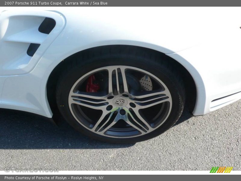 Carrara White / Sea Blue 2007 Porsche 911 Turbo Coupe