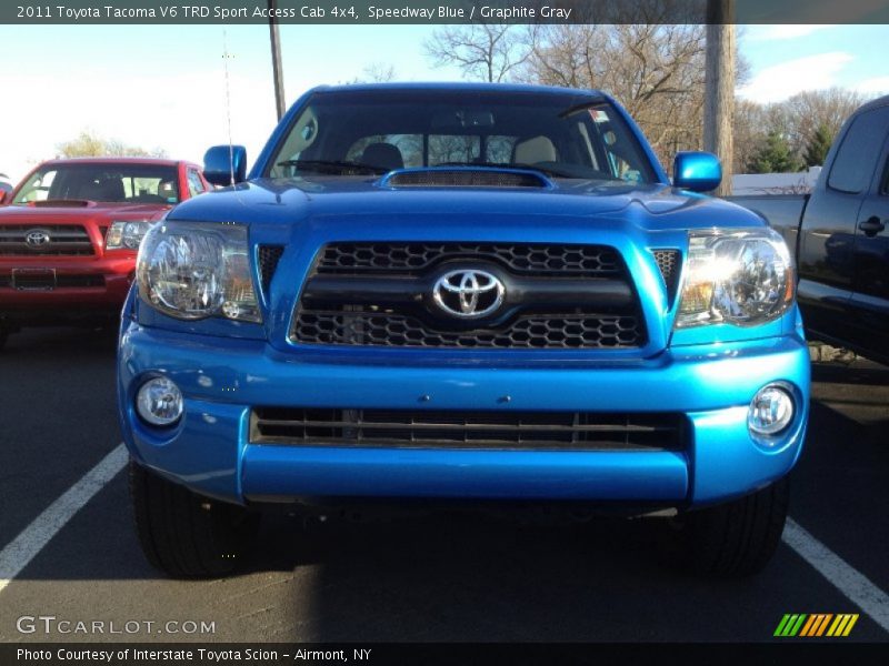 Speedway Blue / Graphite Gray 2011 Toyota Tacoma V6 TRD Sport Access Cab 4x4