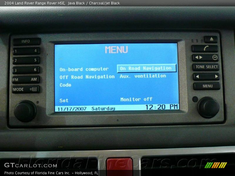 Java Black / Charcoal/Jet Black 2004 Land Rover Range Rover HSE