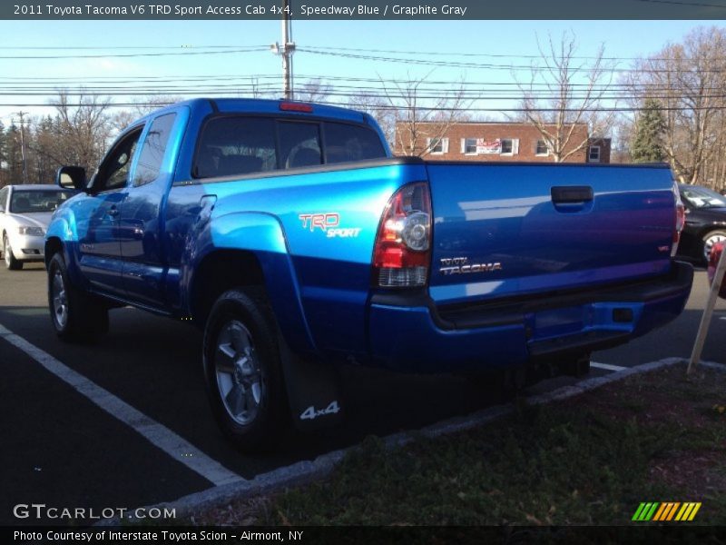 Speedway Blue / Graphite Gray 2011 Toyota Tacoma V6 TRD Sport Access Cab 4x4