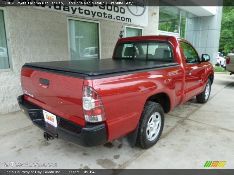 Barcelona Red Metallic / Graphite Gray 2009 Toyota Tacoma Regular Cab