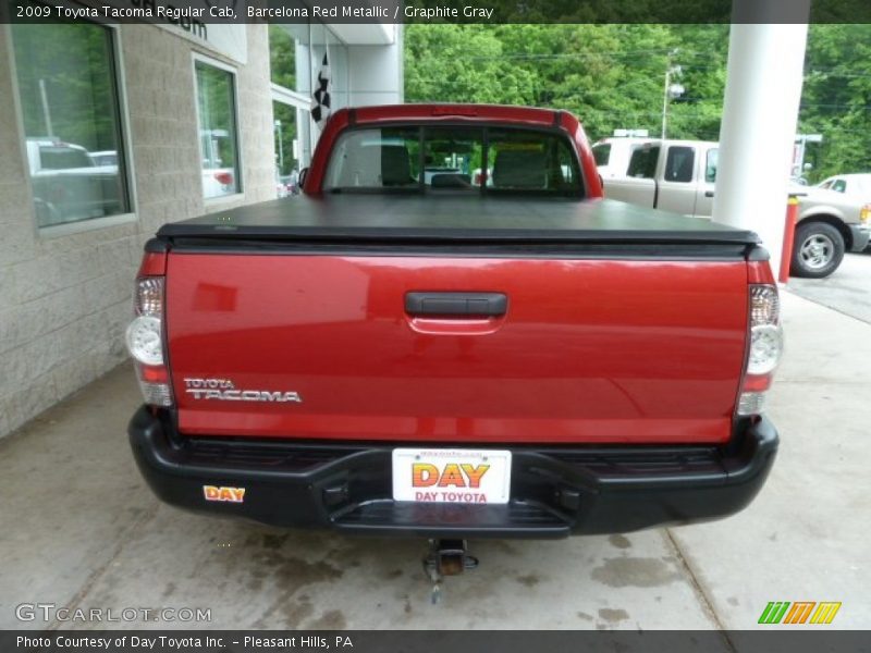Barcelona Red Metallic / Graphite Gray 2009 Toyota Tacoma Regular Cab