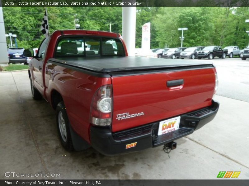 Barcelona Red Metallic / Graphite Gray 2009 Toyota Tacoma Regular Cab
