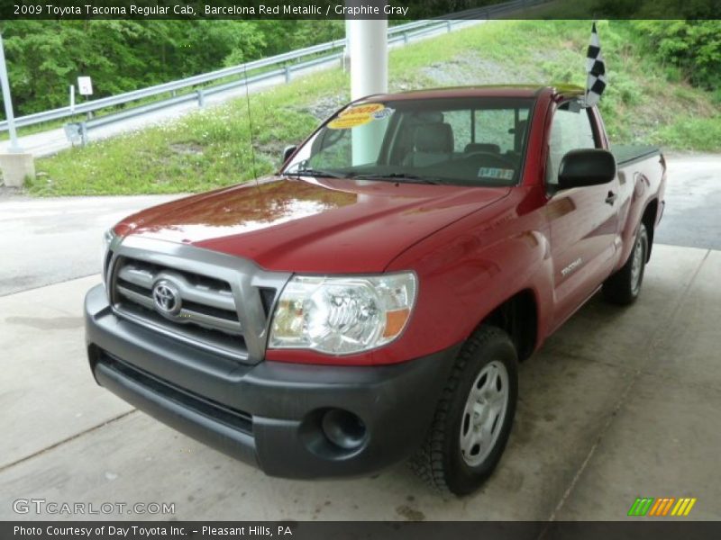 Barcelona Red Metallic / Graphite Gray 2009 Toyota Tacoma Regular Cab