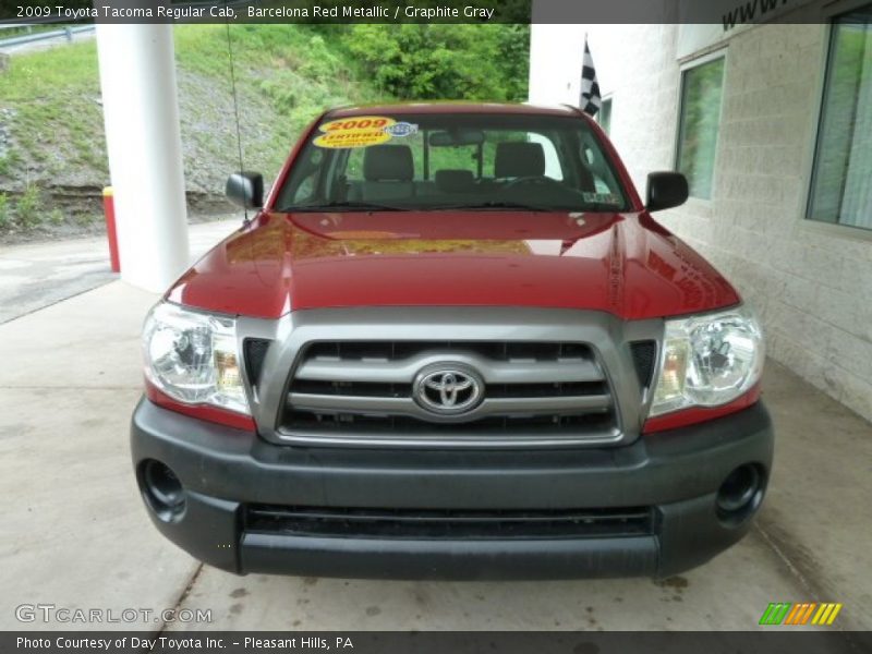 Barcelona Red Metallic / Graphite Gray 2009 Toyota Tacoma Regular Cab