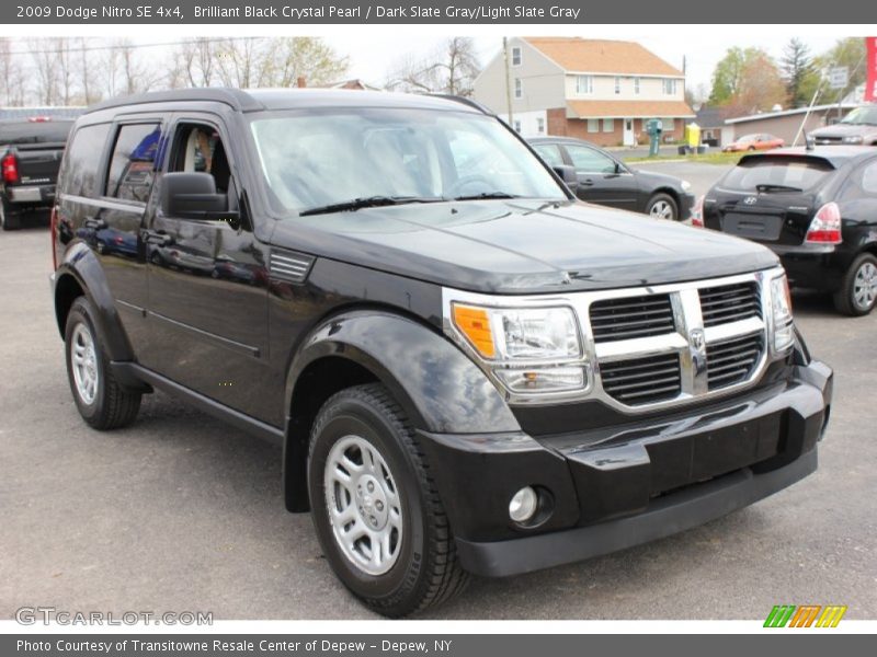 Brilliant Black Crystal Pearl / Dark Slate Gray/Light Slate Gray 2009 Dodge Nitro SE 4x4