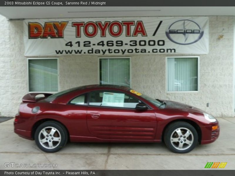 Saronno Red / Midnight 2003 Mitsubishi Eclipse GS Coupe