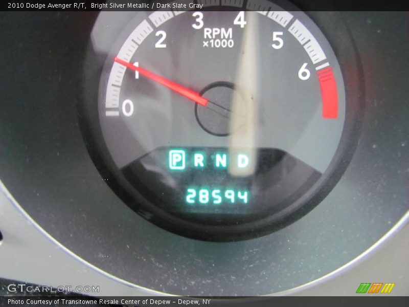 Bright Silver Metallic / Dark Slate Gray 2010 Dodge Avenger R/T