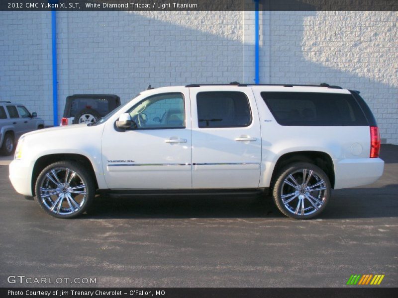 White Diamond Tricoat / Light Titanium 2012 GMC Yukon XL SLT