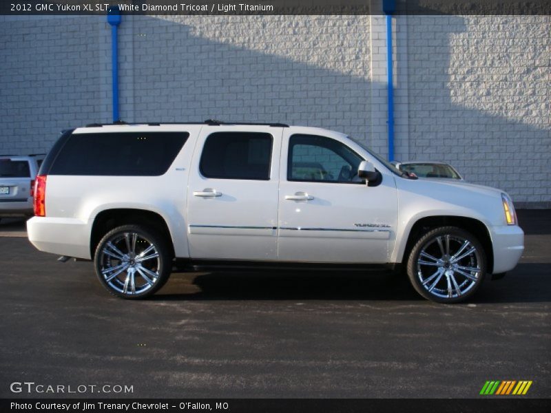 White Diamond Tricoat / Light Titanium 2012 GMC Yukon XL SLT