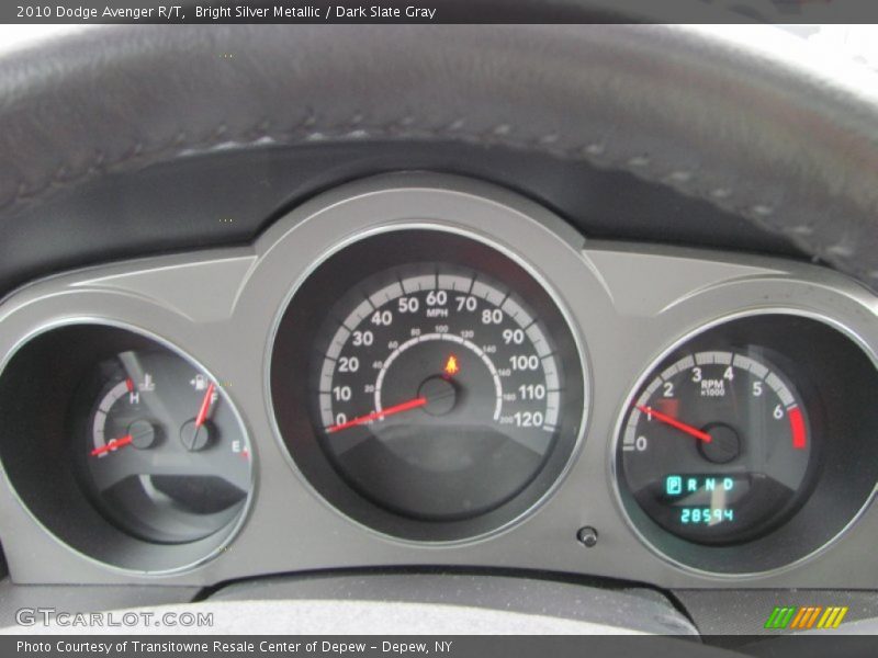 Bright Silver Metallic / Dark Slate Gray 2010 Dodge Avenger R/T
