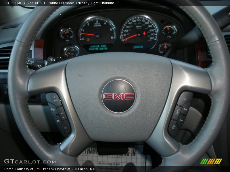 White Diamond Tricoat / Light Titanium 2012 GMC Yukon XL SLT