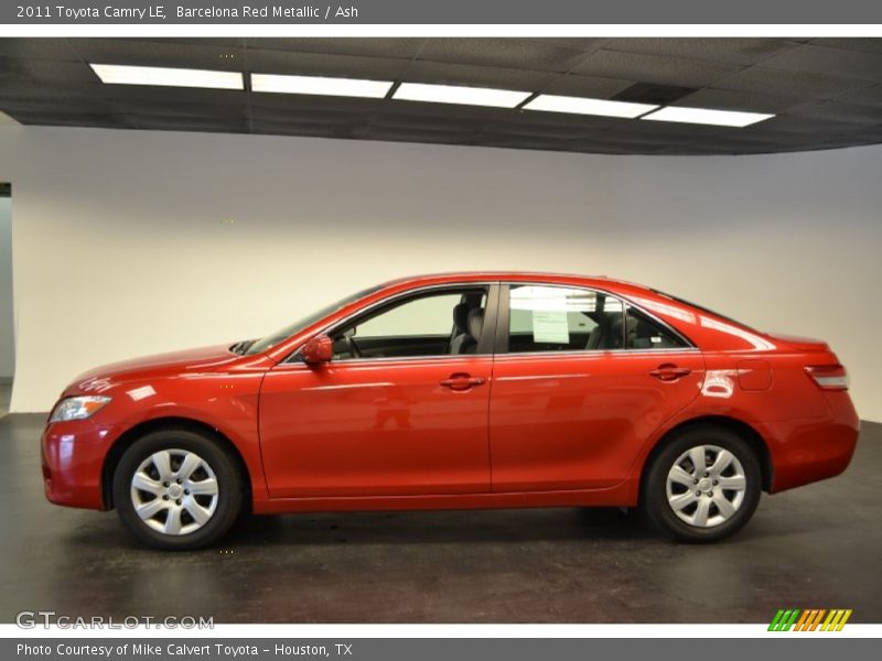 Barcelona Red Metallic / Ash 2011 Toyota Camry LE