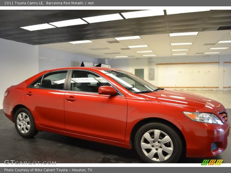 Barcelona Red Metallic / Ash 2011 Toyota Camry LE