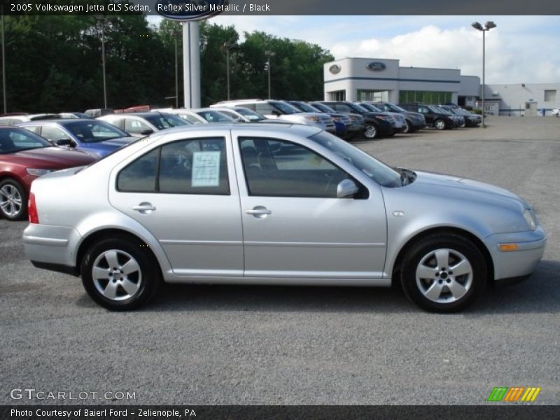 Reflex Silver Metallic / Black 2005 Volkswagen Jetta GLS Sedan