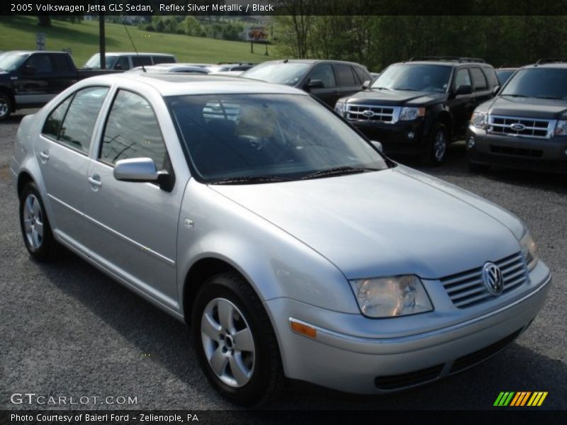 Reflex Silver Metallic / Black 2005 Volkswagen Jetta GLS Sedan