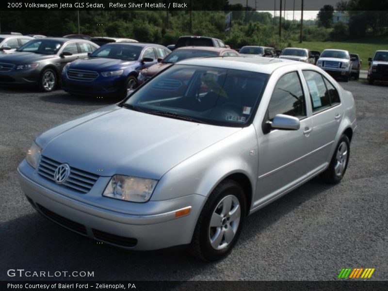 Reflex Silver Metallic / Black 2005 Volkswagen Jetta GLS Sedan