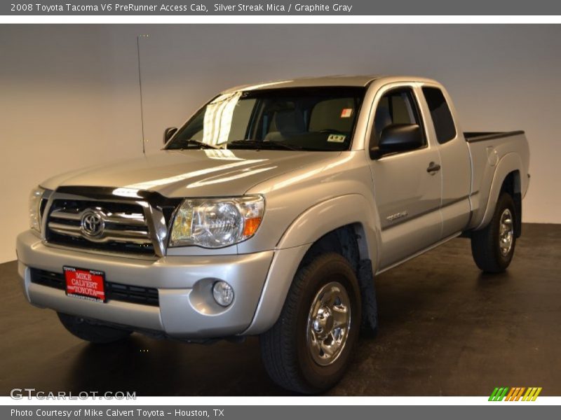 Silver Streak Mica / Graphite Gray 2008 Toyota Tacoma V6 PreRunner Access Cab