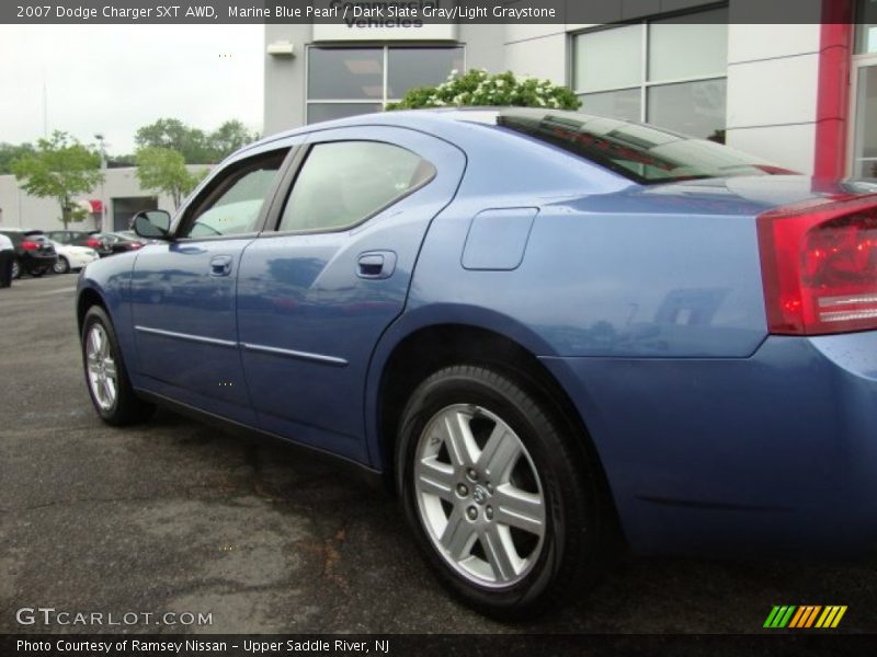Marine Blue Pearl / Dark Slate Gray/Light Graystone 2007 Dodge Charger SXT AWD