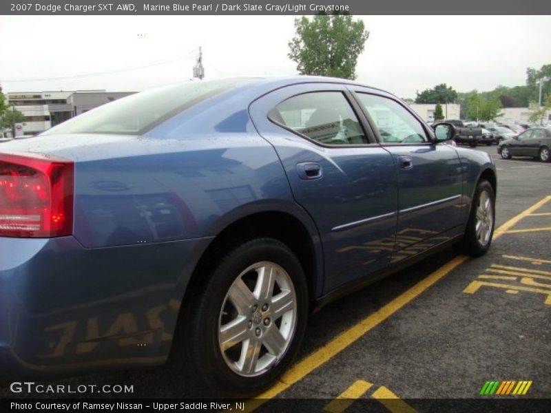 Marine Blue Pearl / Dark Slate Gray/Light Graystone 2007 Dodge Charger SXT AWD