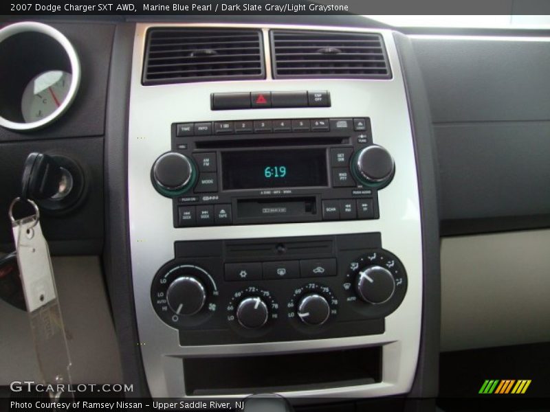 Marine Blue Pearl / Dark Slate Gray/Light Graystone 2007 Dodge Charger SXT AWD