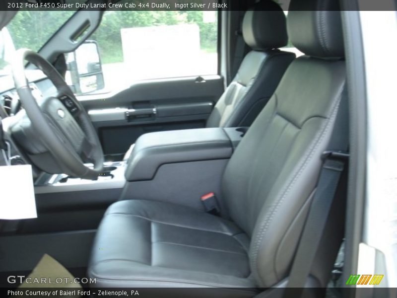 Front Seat of 2012 F450 Super Duty Lariat Crew Cab 4x4 Dually