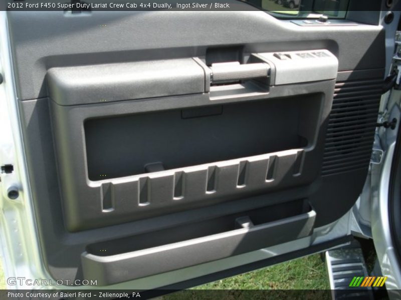 Ingot Silver / Black 2012 Ford F450 Super Duty Lariat Crew Cab 4x4 Dually