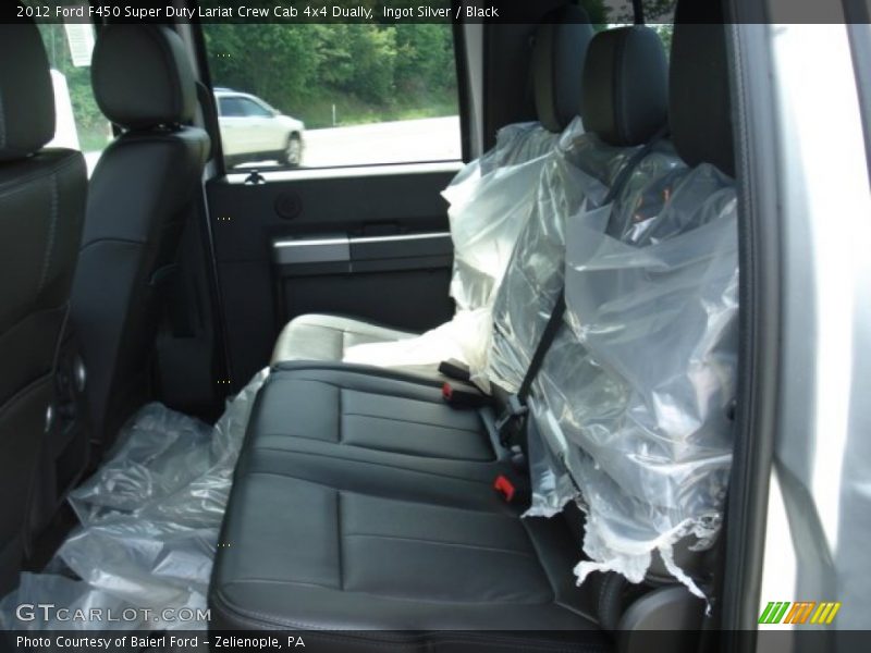 Ingot Silver / Black 2012 Ford F450 Super Duty Lariat Crew Cab 4x4 Dually