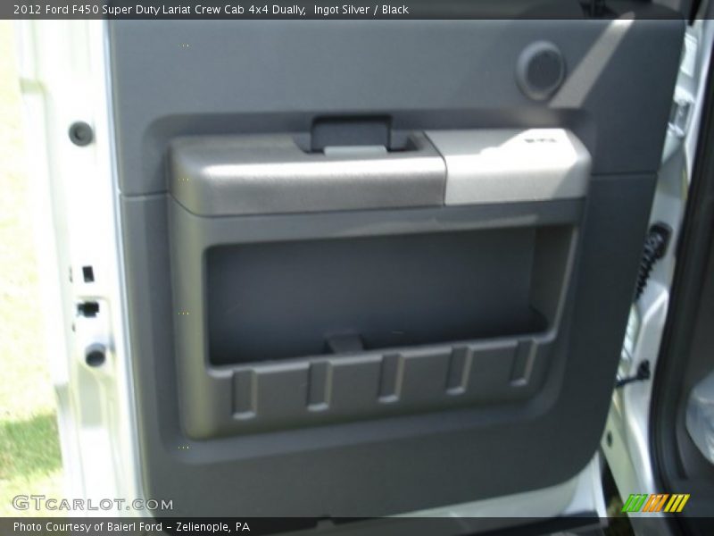 Ingot Silver / Black 2012 Ford F450 Super Duty Lariat Crew Cab 4x4 Dually