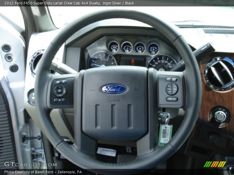  2012 F450 Super Duty Lariat Crew Cab 4x4 Dually Steering Wheel