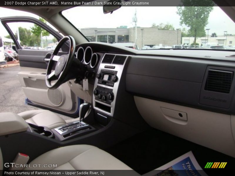 Marine Blue Pearl / Dark Slate Gray/Light Graystone 2007 Dodge Charger SXT AWD