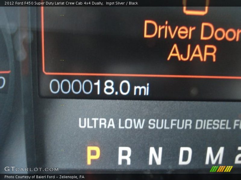 Ingot Silver / Black 2012 Ford F450 Super Duty Lariat Crew Cab 4x4 Dually