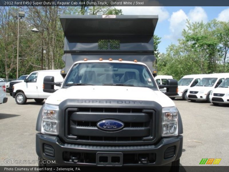 Oxford White / Steel 2012 Ford F450 Super Duty XL Regular Cab 4x4 Dump Truck