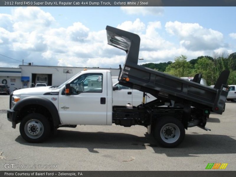Oxford White / Steel 2012 Ford F450 Super Duty XL Regular Cab 4x4 Dump Truck