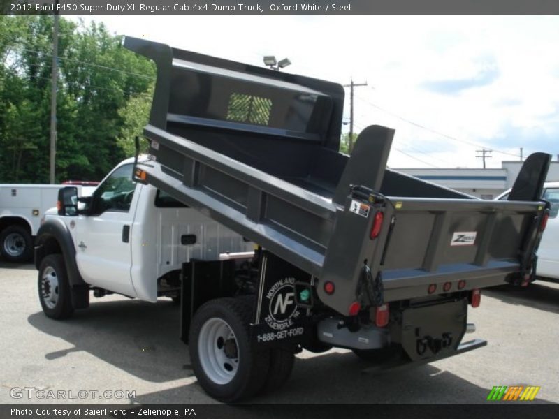  2012 F450 Super Duty XL Regular Cab 4x4 Dump Truck Oxford White