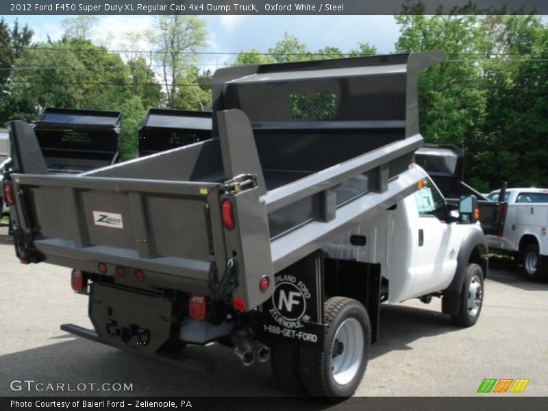 Oxford White / Steel 2012 Ford F450 Super Duty XL Regular Cab 4x4 Dump Truck