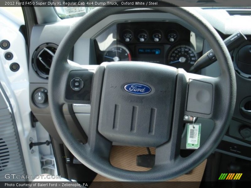  2012 F450 Super Duty XL Regular Cab 4x4 Dump Truck Steering Wheel