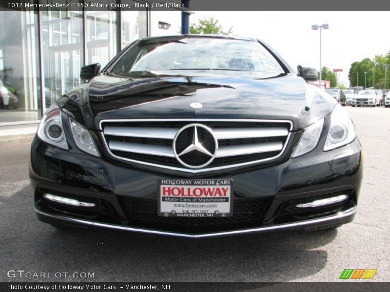 Black / Red/Black 2012 Mercedes-Benz E 350 4Matic Coupe