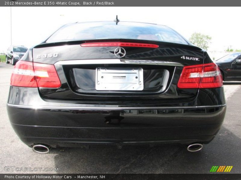 Black / Red/Black 2012 Mercedes-Benz E 350 4Matic Coupe