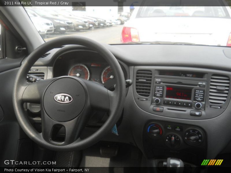 Tropical Red / Gray 2011 Kia Rio LX