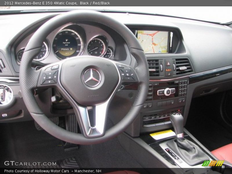 Black / Red/Black 2012 Mercedes-Benz E 350 4Matic Coupe